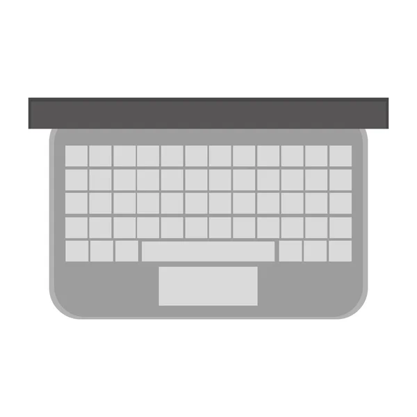 Laptop topview ícone —  Vetores de Stock