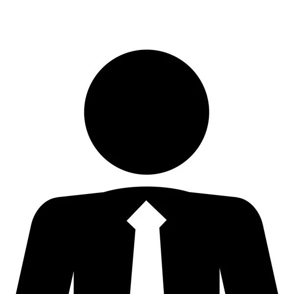 Ícone pictograma empresário — Vetor de Stock