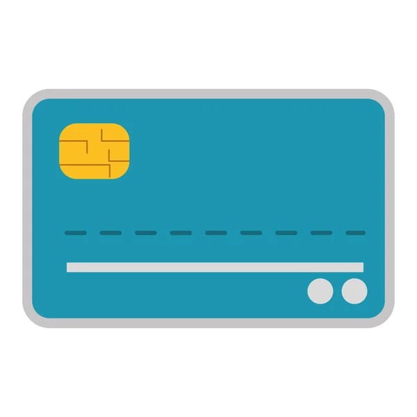 Icône de carte de crédit ou de débit — Image vectorielle