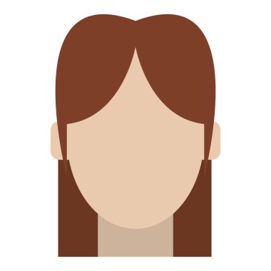 meçhul kadın portre simgesi