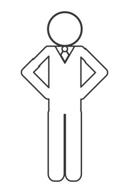 İşadamı sembol simge