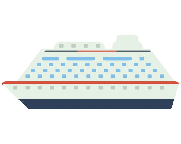 Icône de bateau de croisière — Image vectorielle