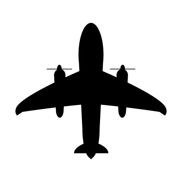 Flying airplane icon — Stock Vector