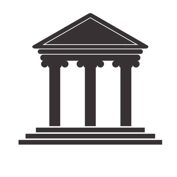 Ancient greek building icon — Stock Vector