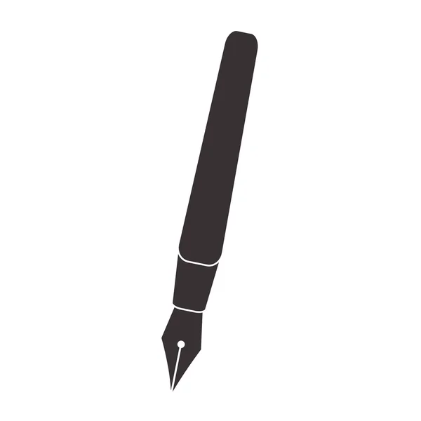 Stilografica icona della penna — Vettoriale Stock