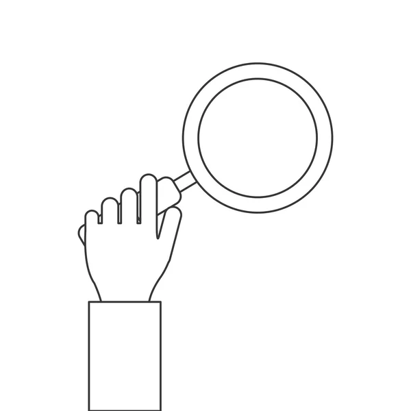 Vergrootglas pictogram — Stockvector