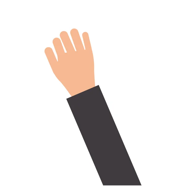 Open hand pictogram — Stockvector