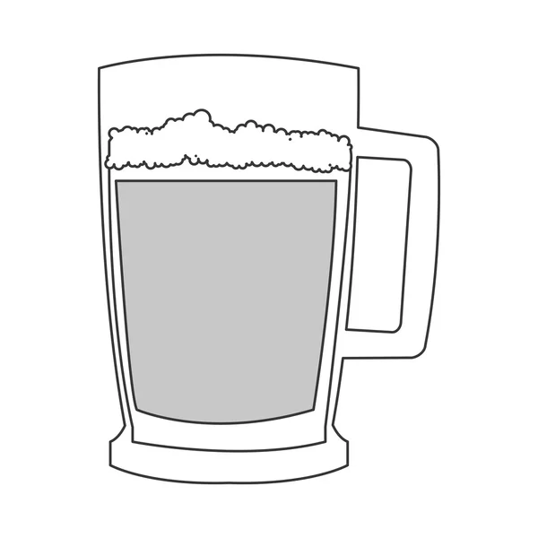 Icono de cerveza verde — Vector de stock