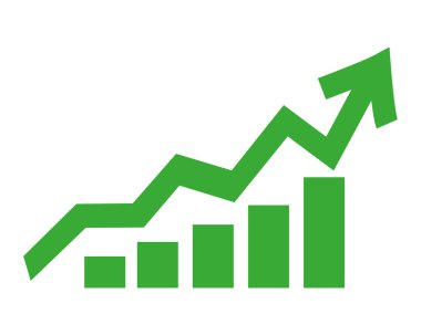 ok simgesi içeren çubuk grafiği