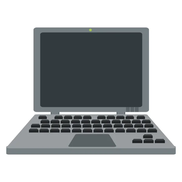 Laptop-Frontansicht-Symbol — Stockvektor