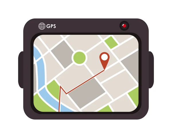 Icône du périphérique gps — Image vectorielle