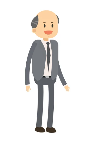 Icono del hombre de negocios feliz — Vector de stock