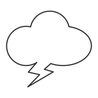 cloudlike konuşma balonu simgesinin