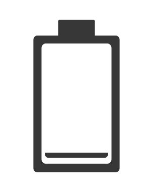 düşük pil simgesi simgesi