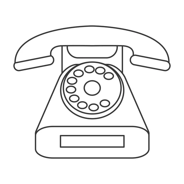 Icono del teléfono rotativo — Vector de stock