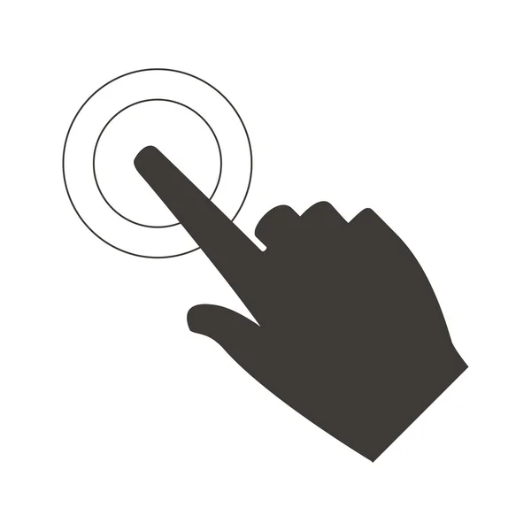 Zeigefinger mit Zeigefinger-Symbol — Stockvektor