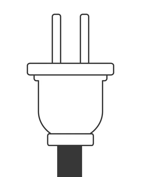 Enchufe con icono de cable — Archivo Imágenes Vectoriales