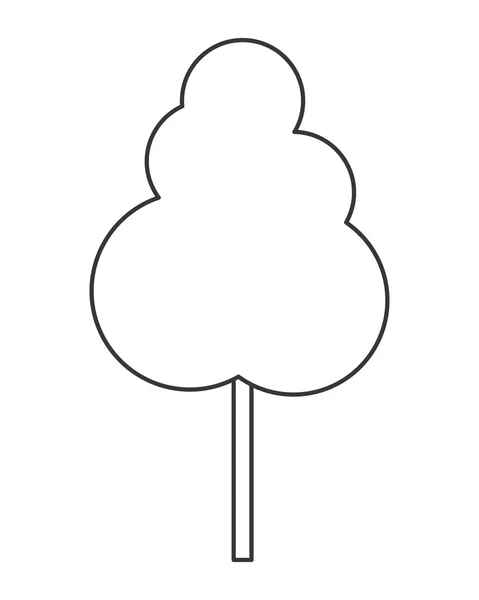 Icona del singolo albero — Vettoriale Stock