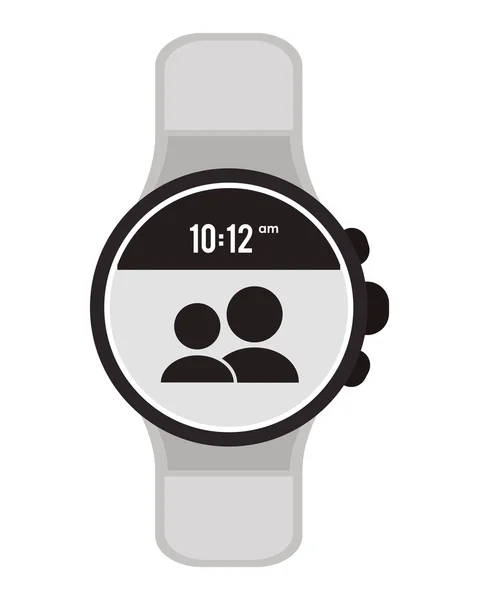 Icono de reloj digital moderno — Vector de stock