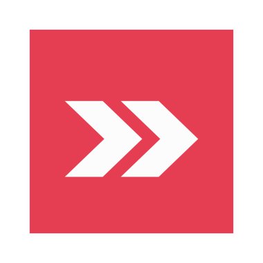 tam kare simgesi içinde gösteren oka