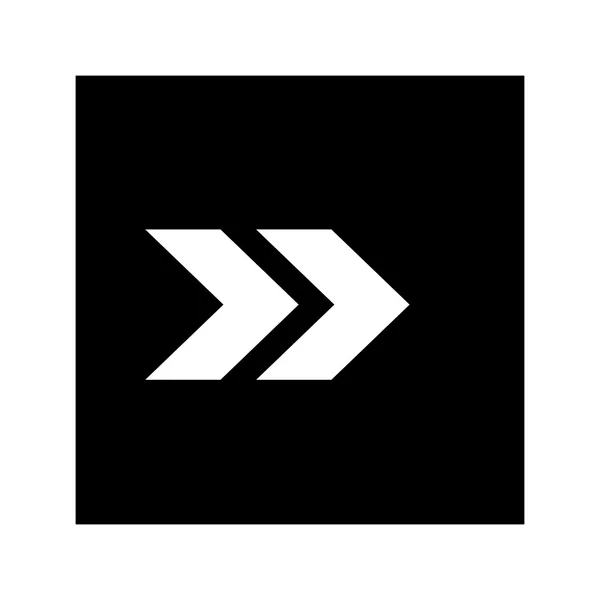 Flèche pointant à droite icône — Image vectorielle