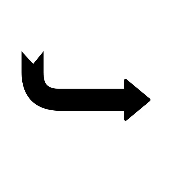 Flèche pointant icône — Image vectorielle