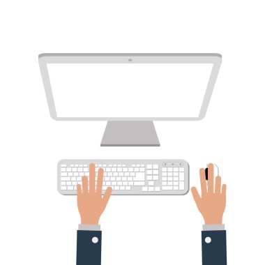 Resepsiyon bilgisayar kutsal kişilerin resmi