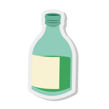 Cam şişe kutsal kişilerin resmi