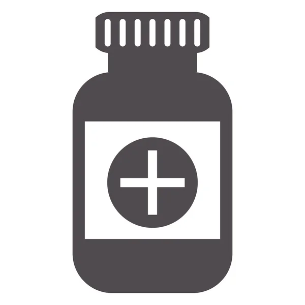 Ikon botol obat - Stok Vektor