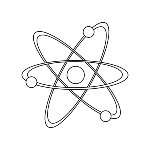 Single atom icon — Stock Vector