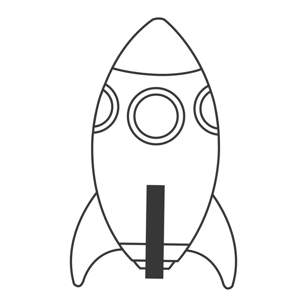 Значок игрушечной ракеты — стоковый вектор