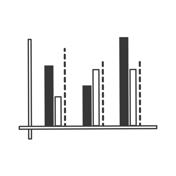 Графік діаграма значок — стоковий вектор