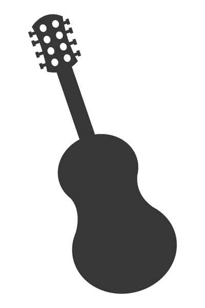 Icono de guitarra acústica — Archivo Imágenes Vectoriales