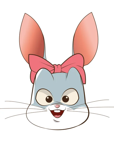 Conejo icono de dibujos animados — Archivo Imágenes Vectoriales