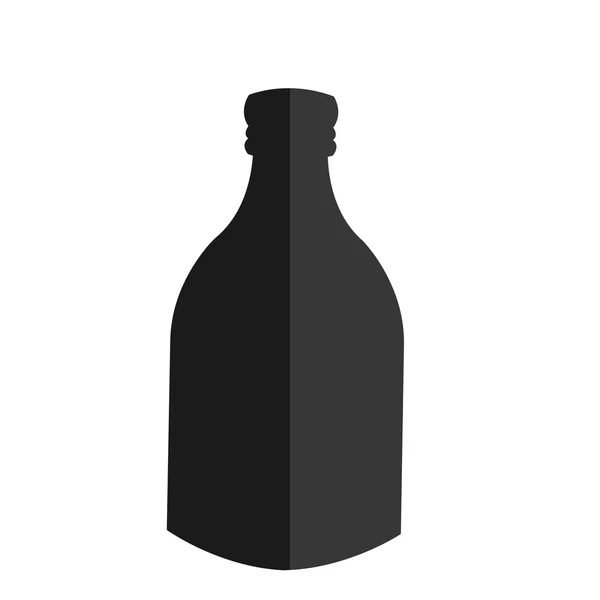 Icono botella de vidrio — Vector de stock