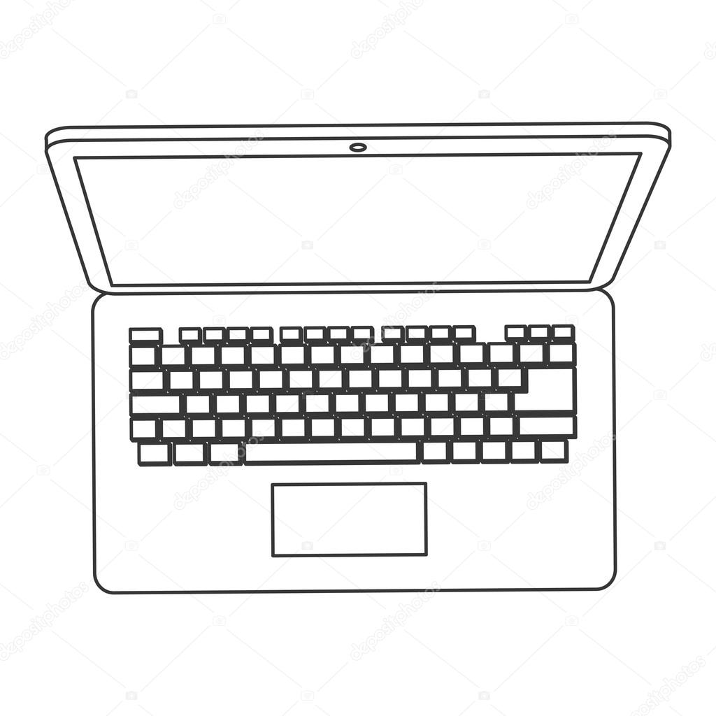 Laptop topview icon Stock Vector by ©jemastock 118271802, image size:1024x1024