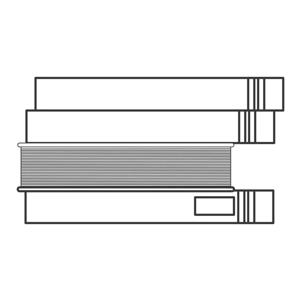 Icône de pile de livre — Image vectorielle