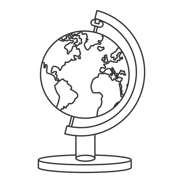 Wirująca ikona mapy świata — Wektor stockowy