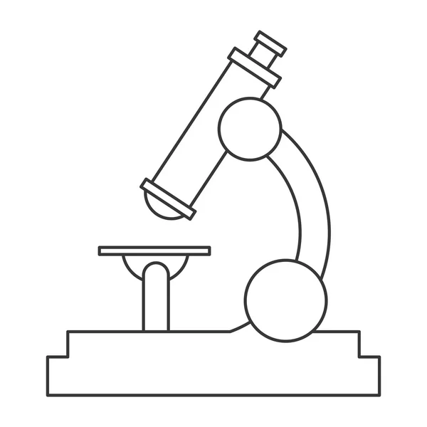Ícone de microscópio único —  Vetores de Stock