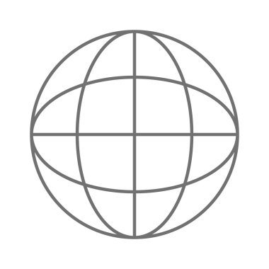 Dünya küre diyagram simgesi