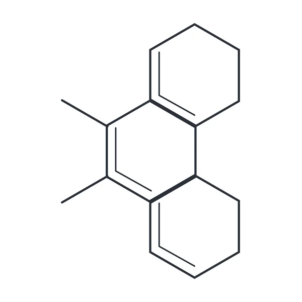 Molekyl representation ikonen — Stock vektor