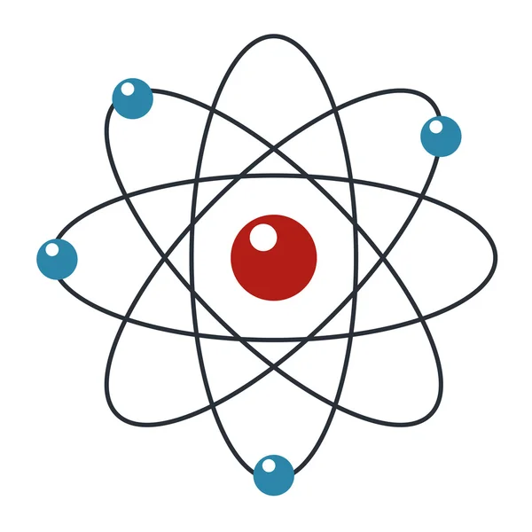 Rajzfilm atom ikon — Stock Vector