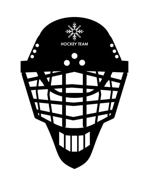 Hokejová helma ikona — Stockový vektor