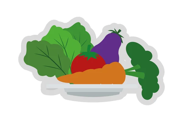 Icono de verduras surtidos — Vector de stock