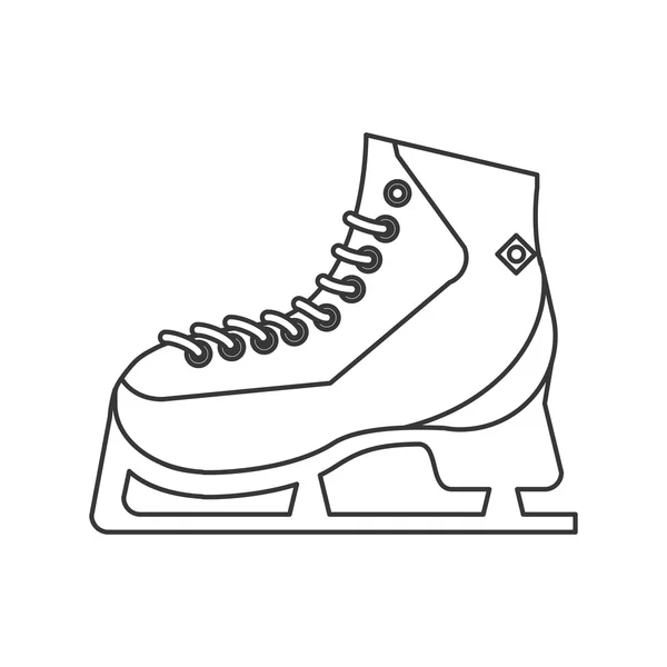 Icono de patines de hielo — Archivo Imágenes Vectoriales