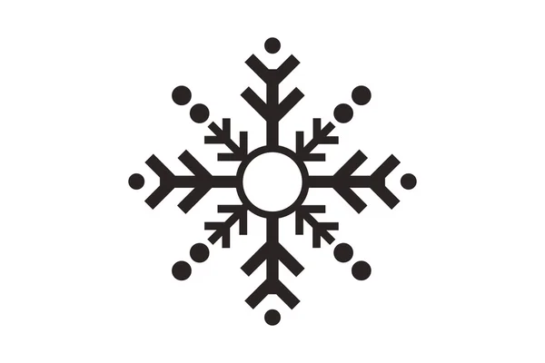 Ícone único floco de neve — Vetor de Stock