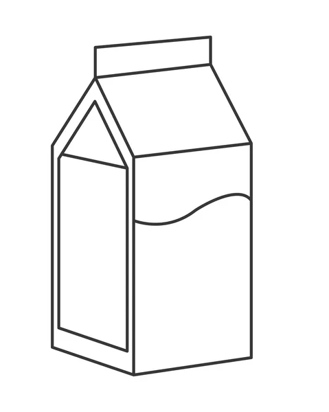 Ikona krabičky mléka — Stockový vektor
