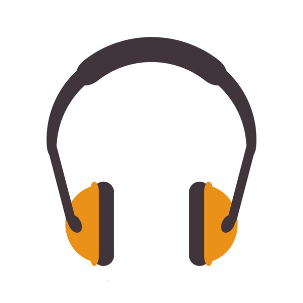 значок шумных наушников
