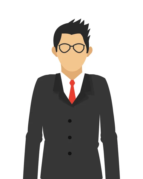 Hombre de negocios icono de pie — Vector de stock