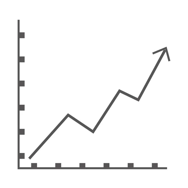 Graph chart icon — Stock Vector